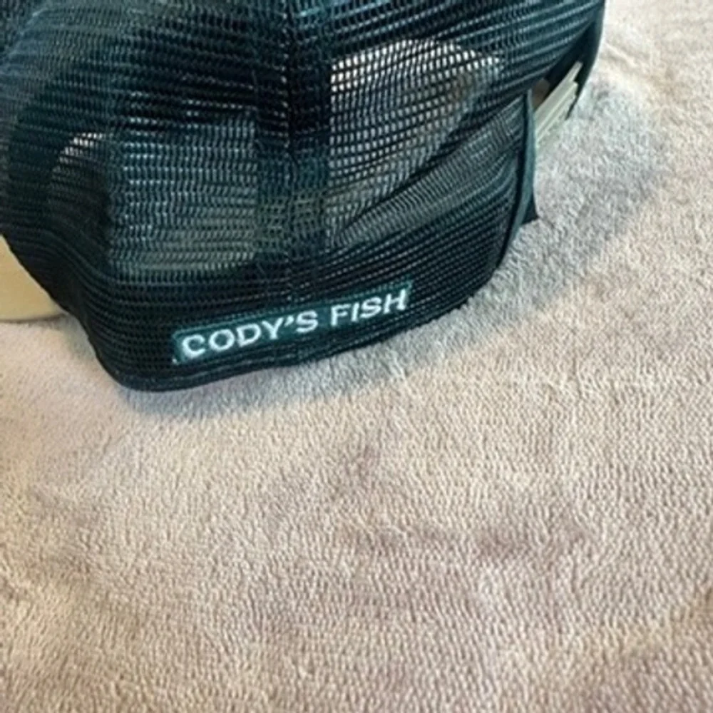 Rep Your Water Cody's Fish Western Trout Tan Adjustable Snap-back Green Mesh Hat